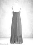 Regan A-Line Ruched Chiffon Floor-Length Junior Bridesmaid Dress STBP0020011