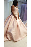 Wedding Dresses Strapless Satin A Line With STBP9LAL4E5